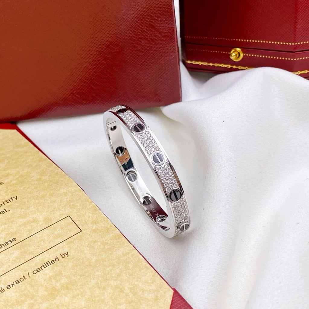 [Eterna Jewels]LOVE BRACELET 6.1MM DIAMOND-PAVED CERAMIC
