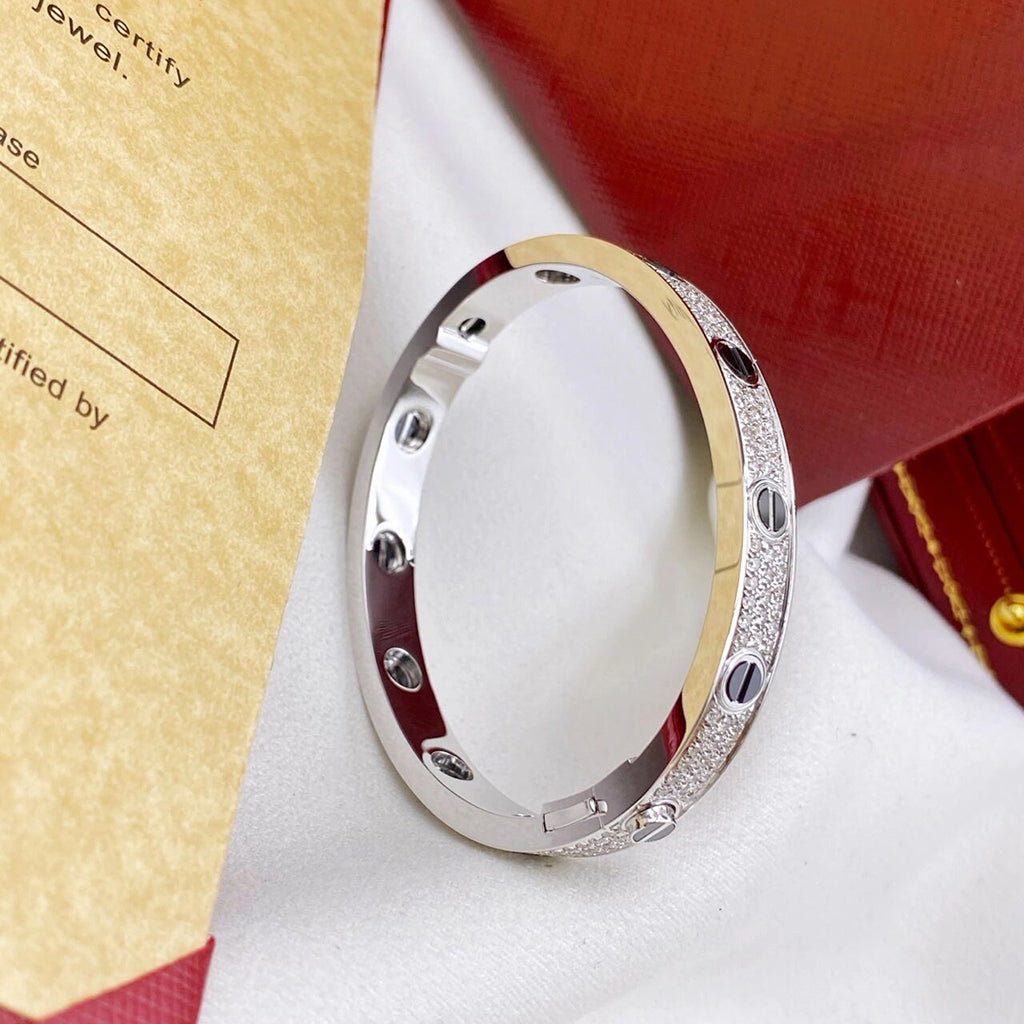 [Eterna Jewels]LOVE BRACELET 6.1MM DIAMOND-PAVED CERAMIC