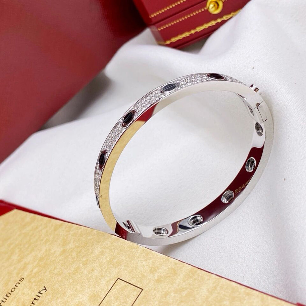 [Eterna Jewels]LOVE BRACELET 6.1MM DIAMOND-PAVED CERAMIC