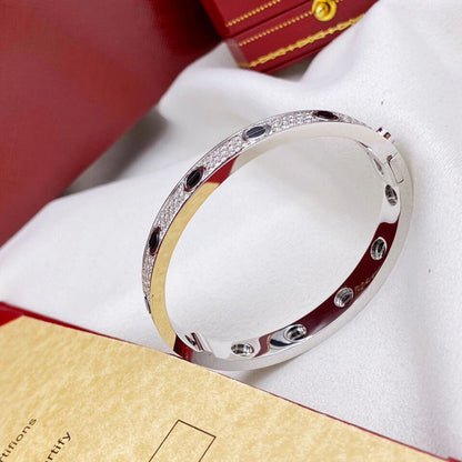 [Eterna Jewels]LOVE BRACELET 6.1MM DIAMOND-PAVED CERAMIC