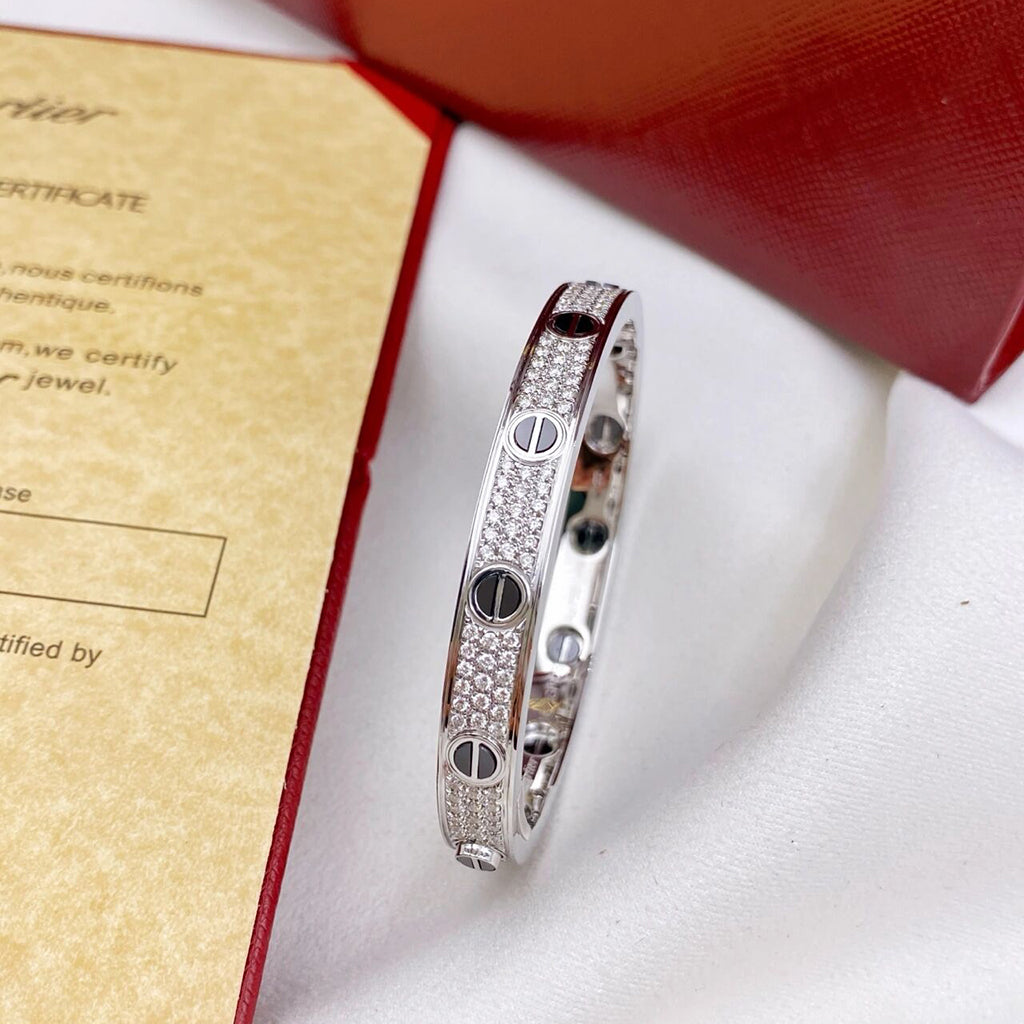 [Eterna Jewels]LOVE BRACELET 6.1MM DIAMOND-PAVED CERAMIC