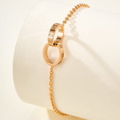 [Eterna Jewels]LOVE BRACELET DOUBLE RING