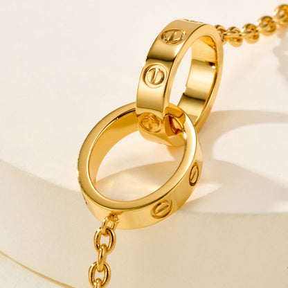 [Eterna Jewels]LOVE BRACELET DOUBLE RING