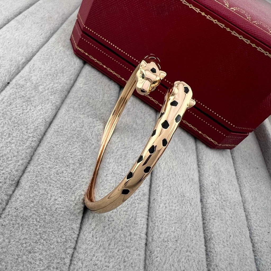 [Eterna Jewels]PANTHERE DOUBLE HEADED OPEN BRACELET