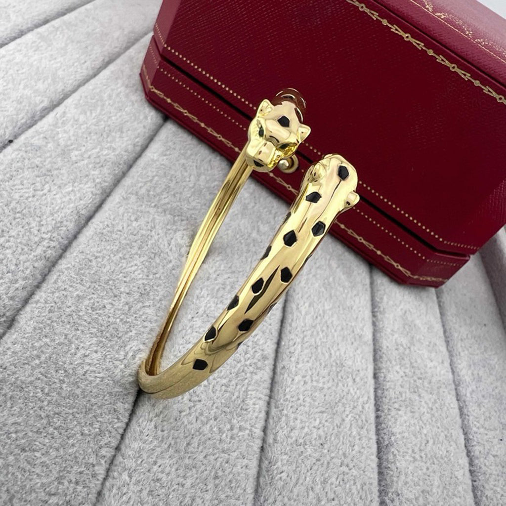 [Eterna Jewels]PANTHERE DOUBLE HEADED OPEN BRACELET