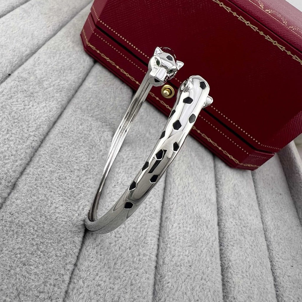 [Eterna Jewels]PANTHERE DOUBLE HEADED OPEN BRACELET