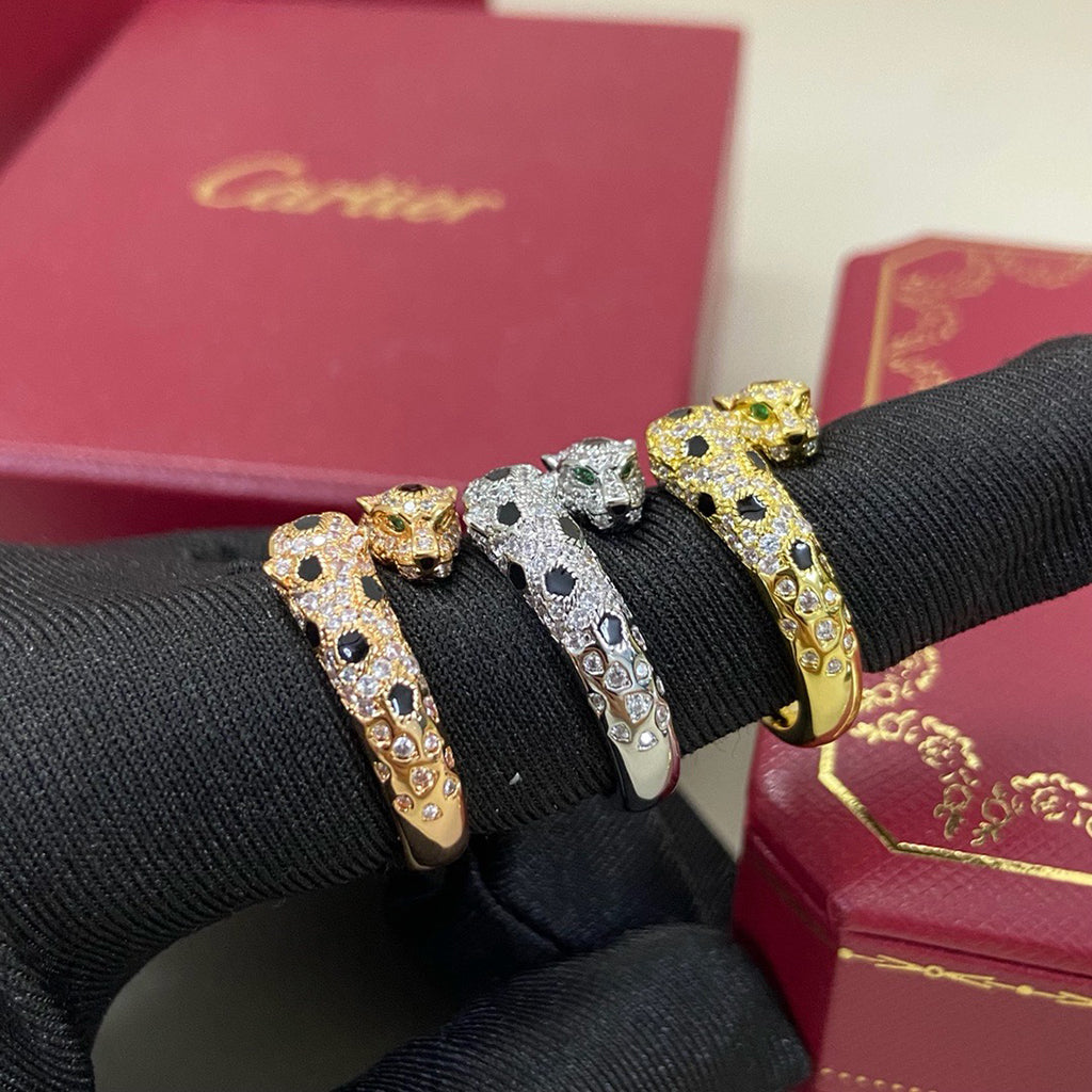 [Eterna Jewels]PANTHERE DOUBLE HEADED FULL DIAMOND  RING