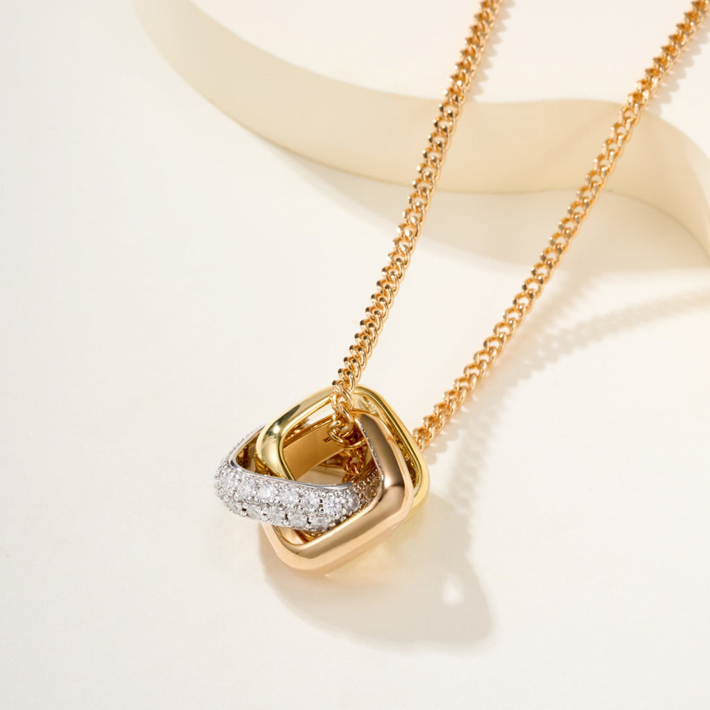 [Eterna Jewels]TRINITY CUSHION NECKLACE COLLECTION