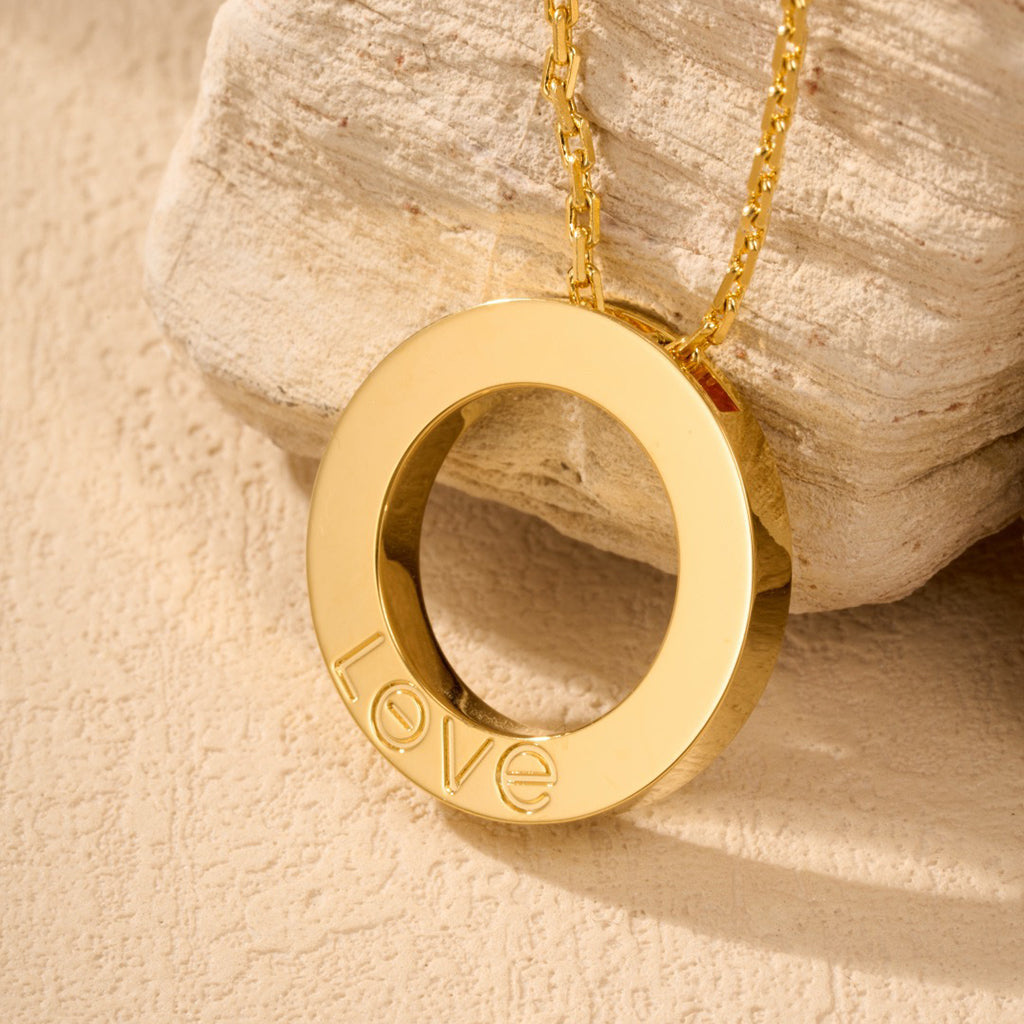 [Eterna Jewels]LOVE NECKLACE 16MM  FULL DIAMOND