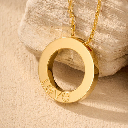 [Eterna Jewels]LOVE NECKLACE 16MM  FULL DIAMOND