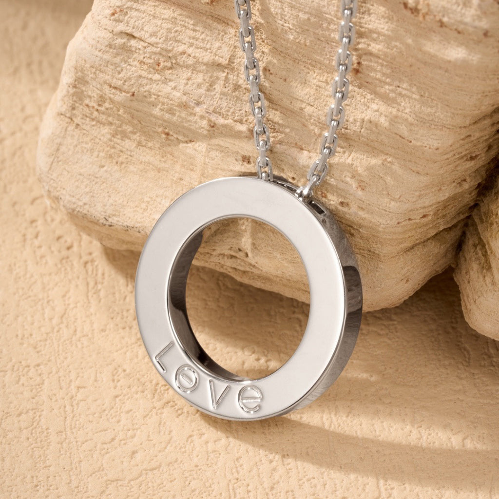 [Eterna Jewels]LOVE NECKLACE 16MM  FULL DIAMOND