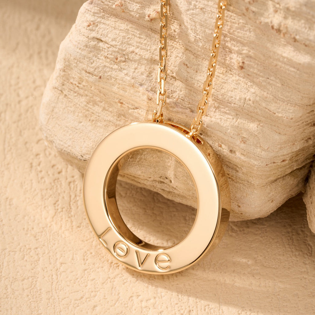 [Eterna Jewels]LOVE NECKLACE 16MM  FULL DIAMOND