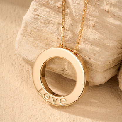 [Eterna Jewels]LOVE NECKLACE 16MM  FULL DIAMOND