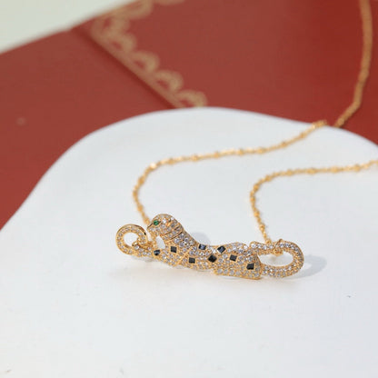 [Eterna Jewels]PANTHERE PAVED DIAMOND NECKLACE