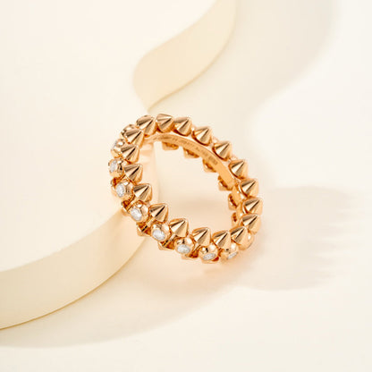 [Eterna Jewels]CLASH 6.8MM DIAMOND MEDIUM RING
