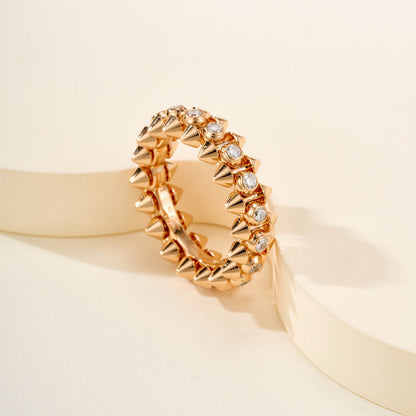 [Eterna Jewels]CLASH 6.8MM DIAMOND MEDIUM RING