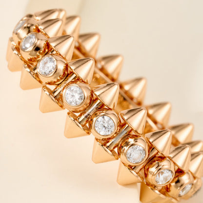 [Eterna Jewels]CLASH 6.8MM DIAMOND MEDIUM RING