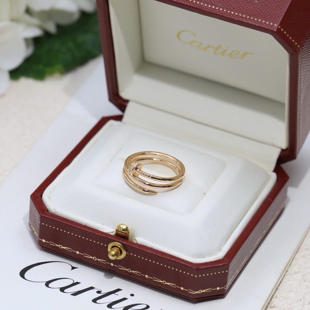 [Eterna Jewels]JUSTE RING 4.8MM HALF DIAMOND