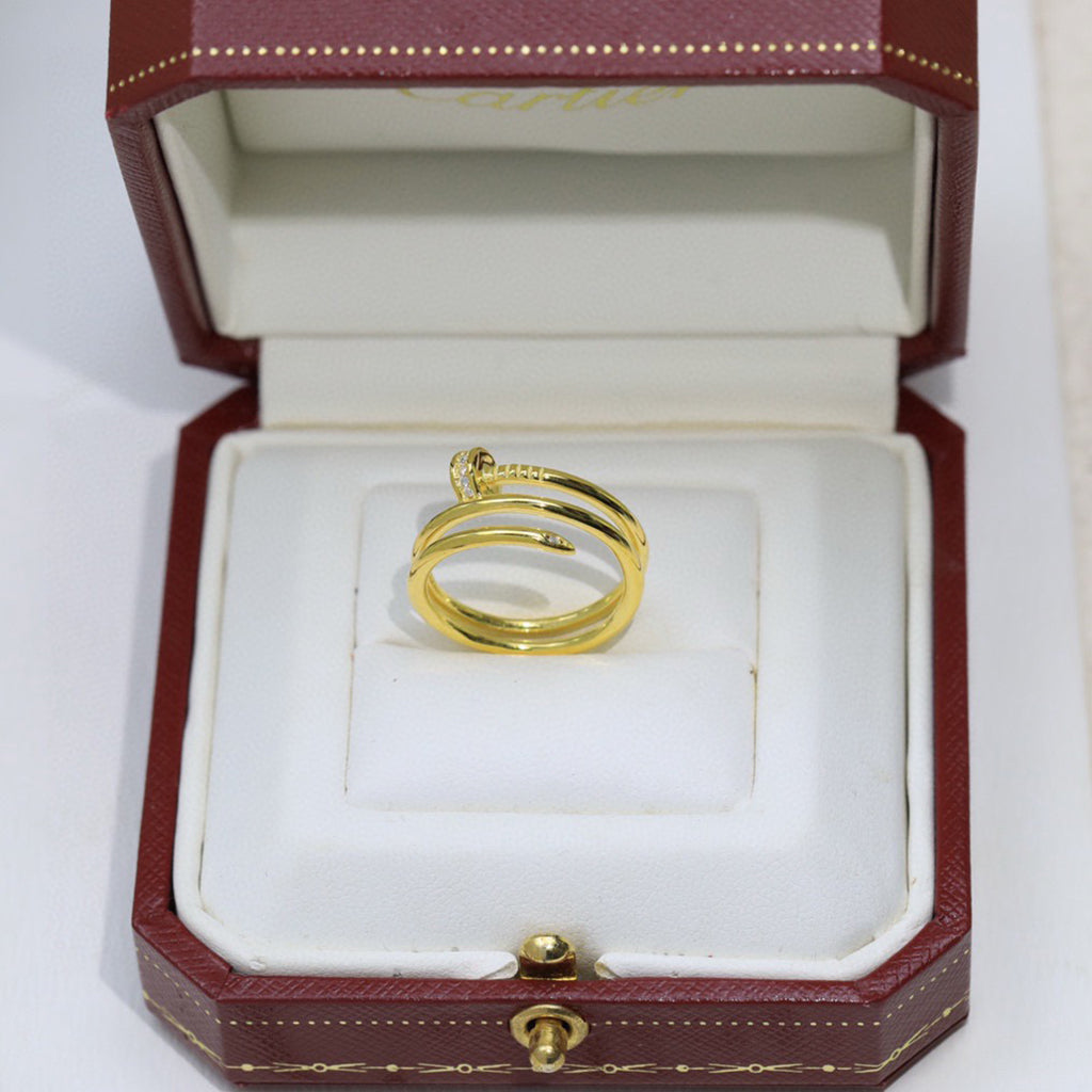 [Eterna Jewels]JUSTE RING 4.8MM HALF DIAMOND
