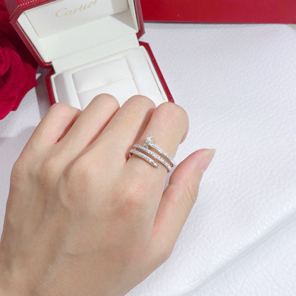 [Eterna Jewels]JUSTE RING 4.8MM FULL DIAMOND