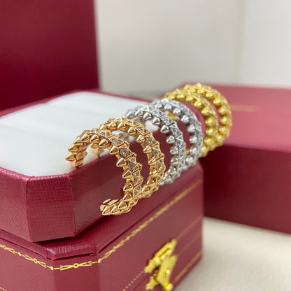 [Eterna Jewels]CLASH 6.4MM FULL DIAMOND SMALL EARRINGS