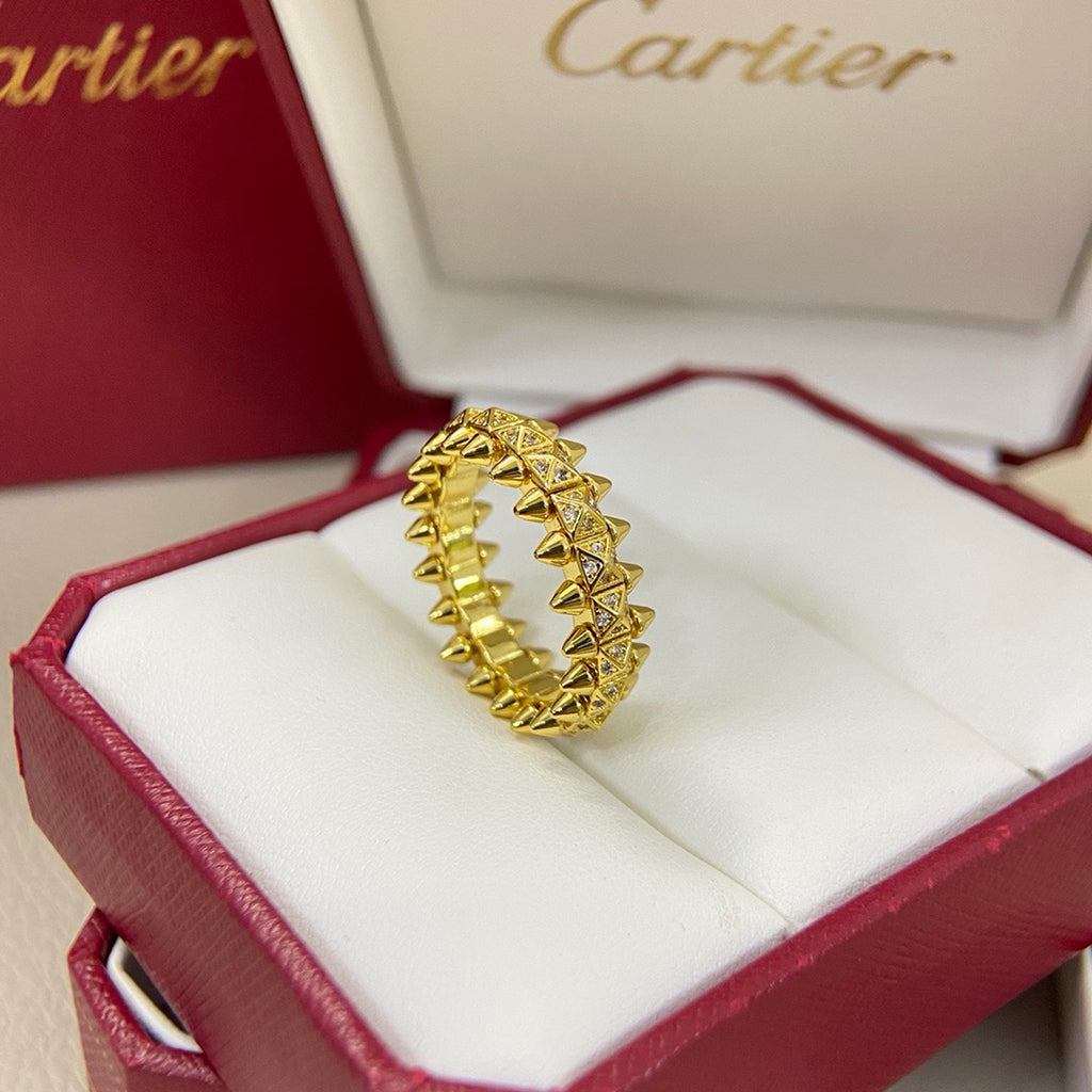 [Eterna Jewels]CLASH 6.4MM SMALL FULL DIAMOND RING