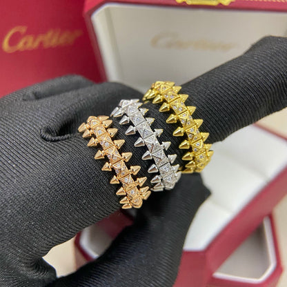 [Eterna Jewels]CLASH 6.4MM SMALL FULL DIAMOND RING