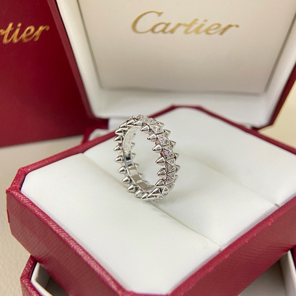 [Eterna Jewels]CLASH 6.4MM SMALL FULL DIAMOND RING