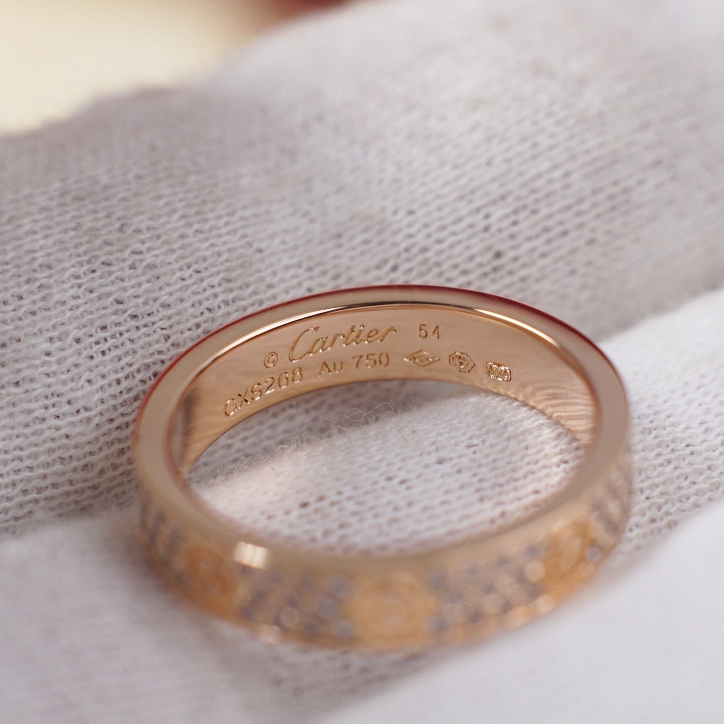[Eterna Jewels]LOVE RING 4.0MM DIAMOND PAVED