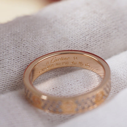 [Eterna Jewels]LOVE RING 4.0MM DIAMOND PAVED