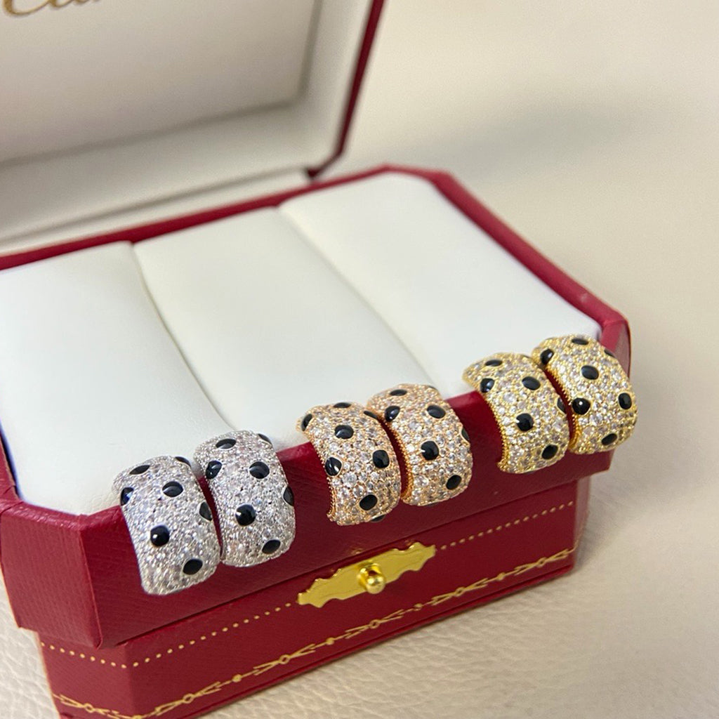 [Eterna Jewels]PANTHERE MINI FULL DIAMOND EARRINGS