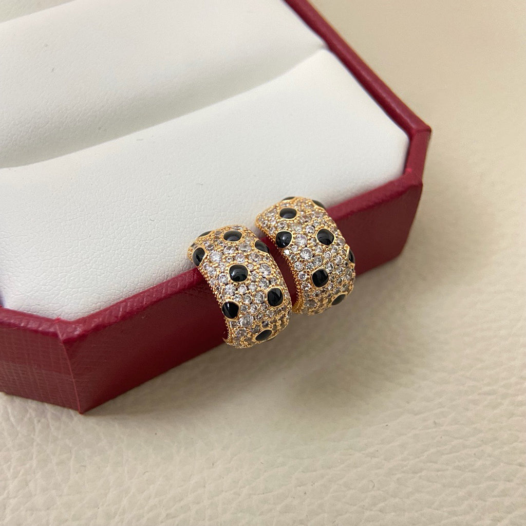 [Eterna Jewels]PANTHERE MINI FULL DIAMOND EARRINGS