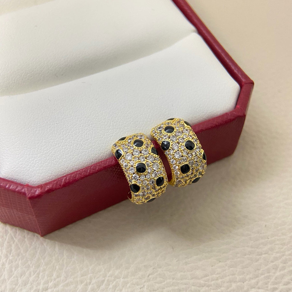 [Eterna Jewels]PANTHERE MINI FULL DIAMOND EARRINGS