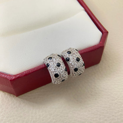 [Eterna Jewels]PANTHERE MINI FULL DIAMOND EARRINGS