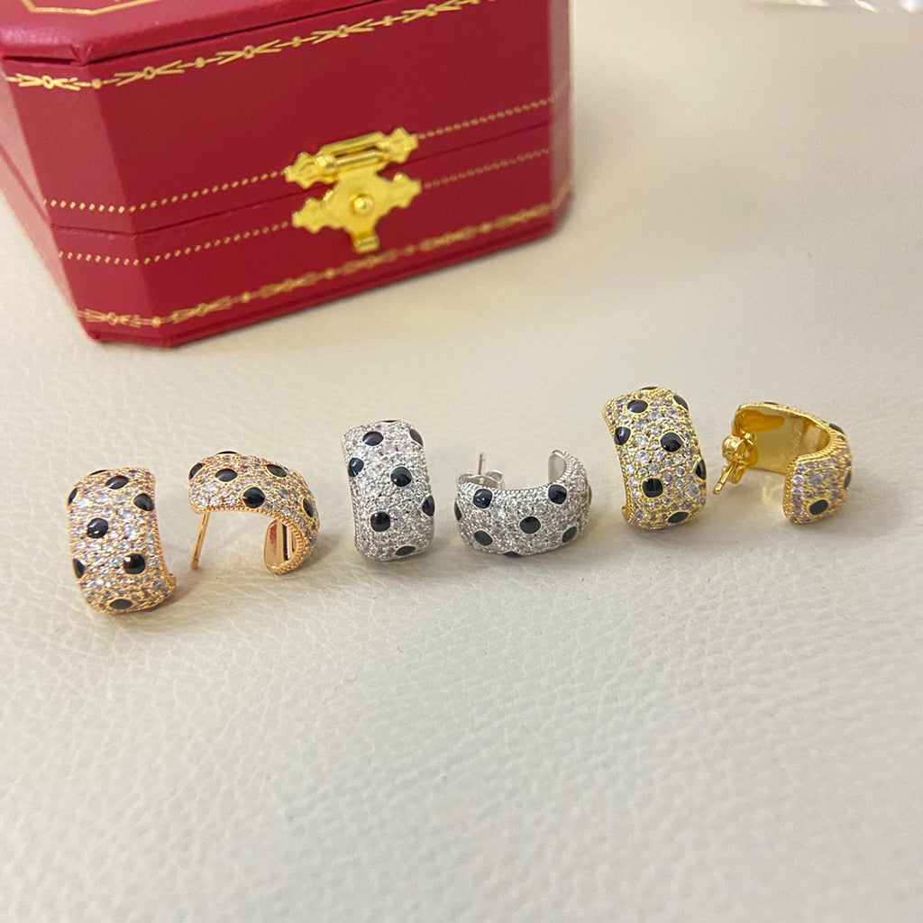 [Eterna Jewels]PANTHERE MINI FULL DIAMOND EARRINGS