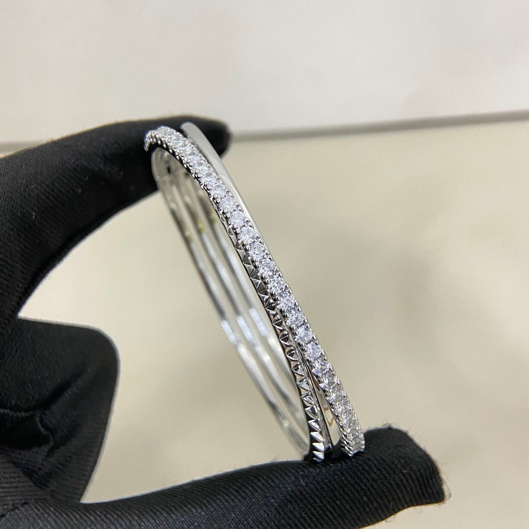 [Eterna Jewels]ETINCELLE HALF-PAVED DIAMOND BRACELET