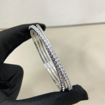 [Eterna Jewels]ETINCELLE HALF-PAVED DIAMOND BRACELET