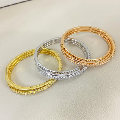 [Eterna Jewels]ETINCELLE HALF-PAVED DIAMOND BRACELET