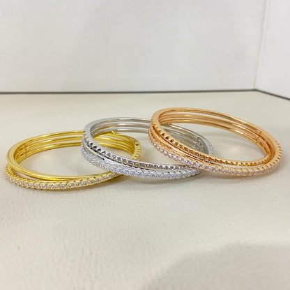 [Eterna Jewels]ETINCELLE HALF-PAVED DIAMOND BRACELET