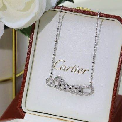 [Eterna Jewels]PANTHERE PAVED DIAMOND NECKLACE