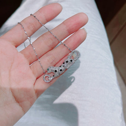 [Eterna Jewels]PANTHERE PAVED DIAMOND NECKLACE