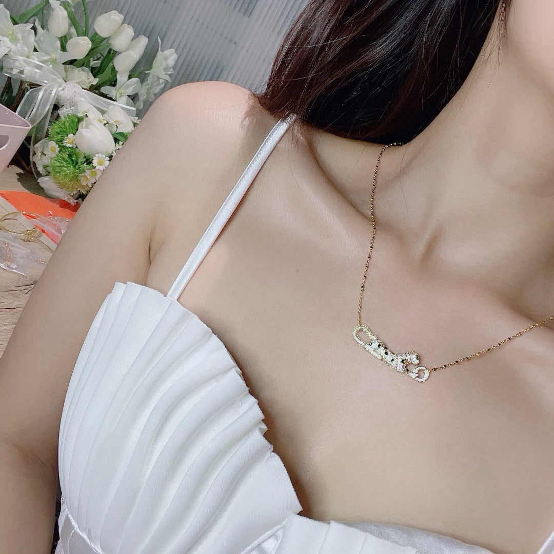 [Eterna Jewels]PANTHERE PAVED DIAMOND NECKLACE