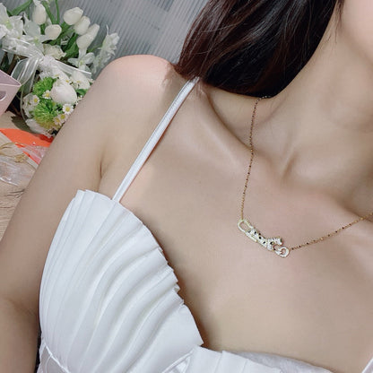 [Eterna Jewels]PANTHERE PAVED DIAMOND NECKLACE