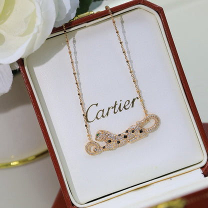 [Eterna Jewels]PANTHERE PAVED DIAMOND NECKLACE