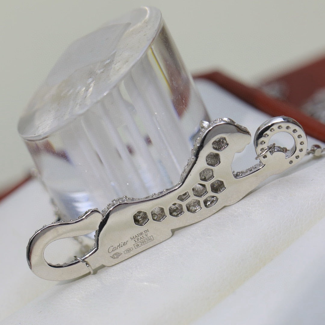 [Eterna Jewels]PANTHERE PAVED DIAMOND NECKLACE