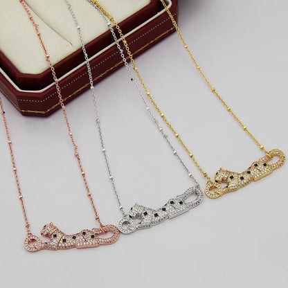 [Eterna Jewels]PANTHERE PAVED DIAMOND NECKLACE