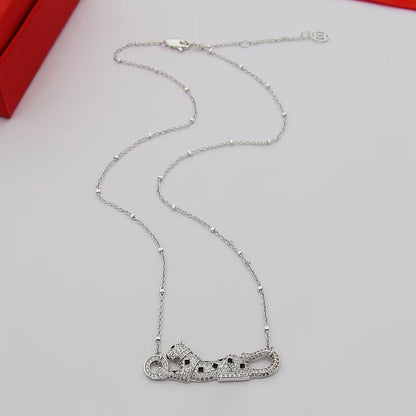 [Eterna Jewels]PANTHERE PAVED DIAMOND NECKLACE