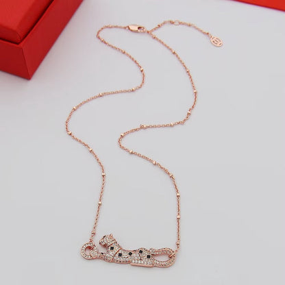 [Eterna Jewels]PANTHERE PAVED DIAMOND NECKLACE