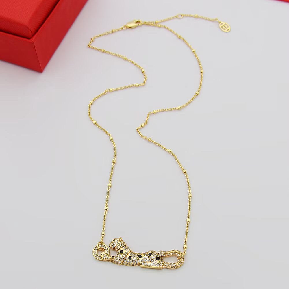 [Eterna Jewels]PANTHERE PAVED DIAMOND NECKLACE