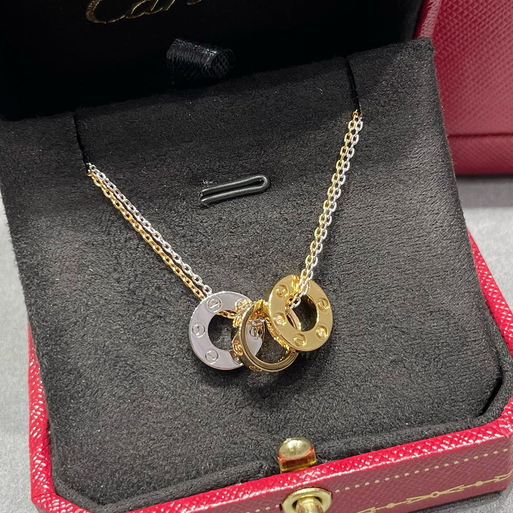 [Eterna Jewels]LOVE 6 DIAMOND PENDANT NECKLACE